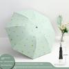 Cute Folding Umbrella for Girls with Black Coating for Sun Protection and Uv Protection, Manual and Fully Automatic, Dual-Use for Sun and Rain