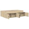 Storage Bed Frame in Sonoma Oak 90 x 200 cm Particleboard