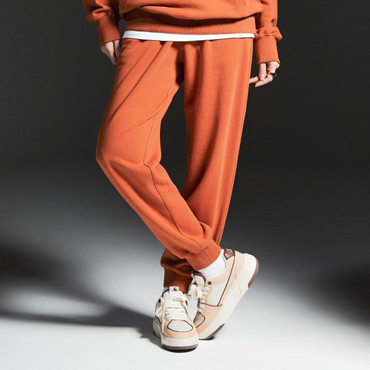 MLB Fw22 Solid Color Logo Embroidered Elastic Sweatpants Unisex pants Brown 3APTB0124-43BRS