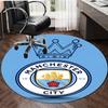 1pc Football Team Design Printed Area Round Carpet for Bedroom Living Room Home Decor Rugs Mat Non Slip Mat Rug for Bedside