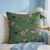 Lovely Bird Retro Cushion Cover Square Pillow Bedroom Sofa Leisure Comfort Living Room Home Decoration X