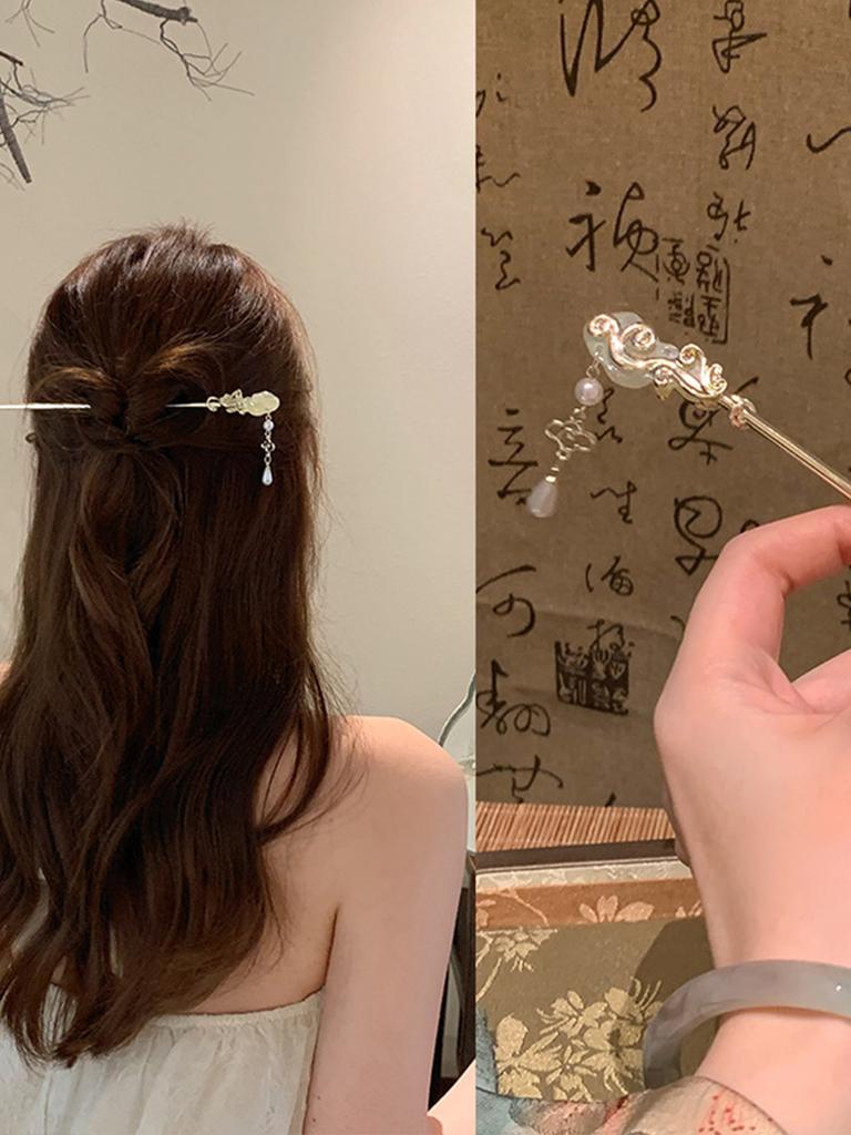1 Pcs Fashion Chinese Style Auspicious Clouds Ruyi Hair Sticks For Women Girls Party Hair Accessories