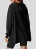 2024 Women's Hooded Waffle Knit Pullover Sweatshirt with Pocket, Long Sleeve, Autumn/Winter