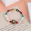 Ethnic Nature Stone Nepal Copper Beads Bracelet Women Men Vintage Tibetan Buddhist Mantra Hand Prayer Wheel Bracelets Zircon