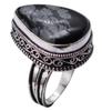 Snowflake Obsidian Natural Gemstone Antique Ring US Size-10 R 4432
