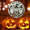 Round Pumpkin Head Art Decoration 2D Wreath Sign Door Decor Hanging Pendant  Garden