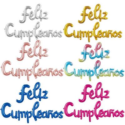 HAPPY BIRTHDAY Spanish Letter Balloon Set