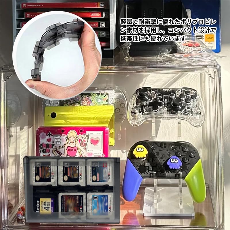 3DS Soft Large Capacity Storage for Game and Memory Cards Case, Software, Cassettes, (Pink)