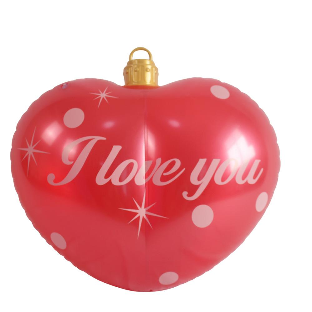 Cross Border Christmas Decorations PVC Lanterns Inflatable Christmas Balls Courtyard Party Atmosphere Decoration Supplies 1pc