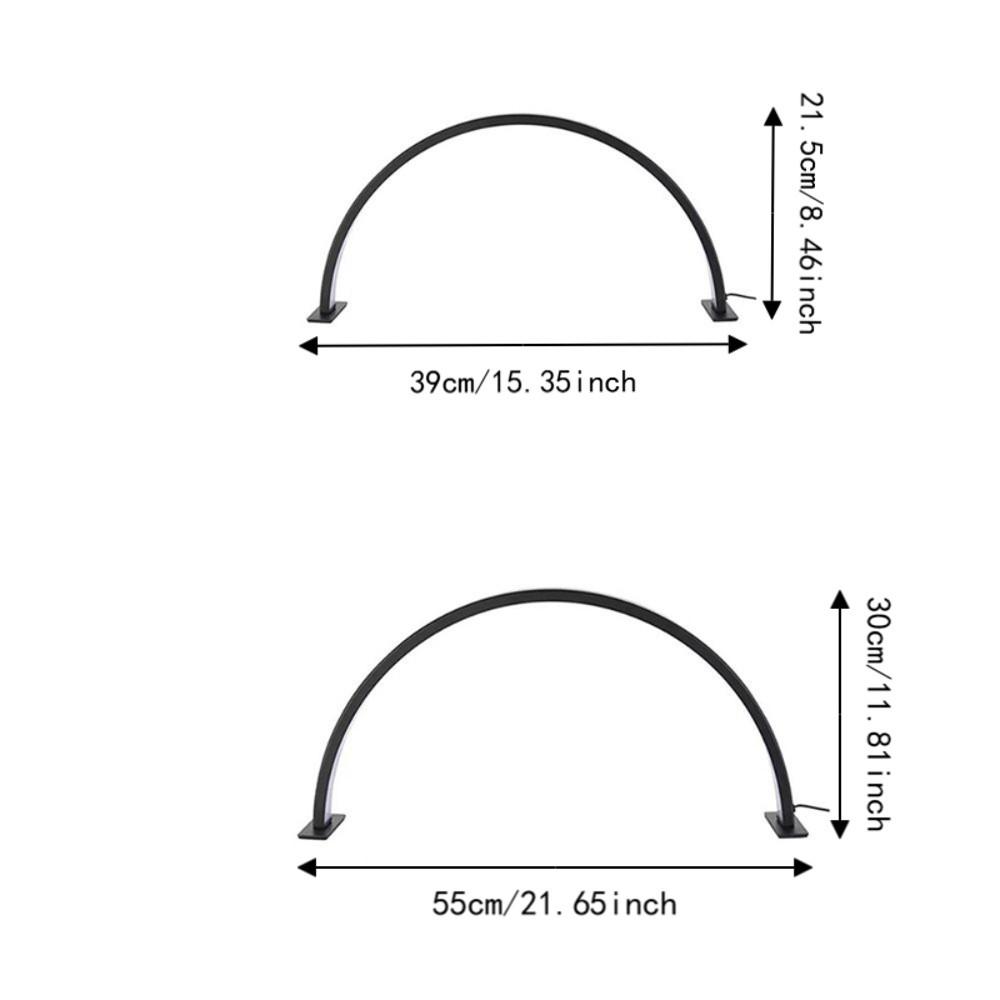 Dimmable U-shaped Nail Lamp 180-degree illumination 3 Light Color Half Moon Nail Light Eye Protect Adjustable