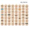 56pcs/Lot DIY Figures Head Building Blocks Accessories Laugh Cry Charming Angry Facial Expression Mini Bricks Toys Model Kids Gifts