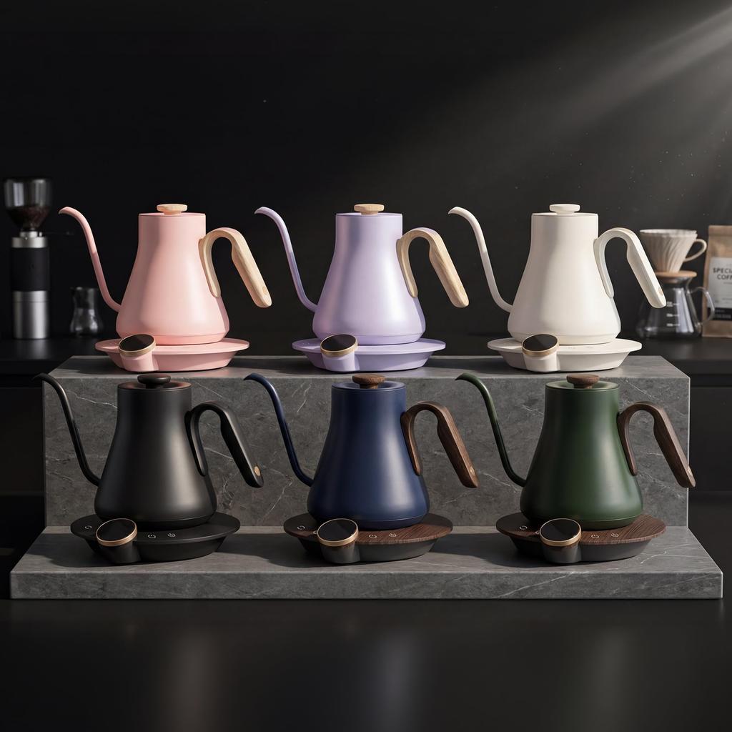 [Recommended by WBC World Champion Hidenori Izaki] Epeios Electric Kettle for Coffee Drip, 0.5℃ Temperature Control, 0.9L, 1200W, Black