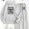 Mens Hoodie - Set Casual Streetwear 2-Piece Teens Young Adults