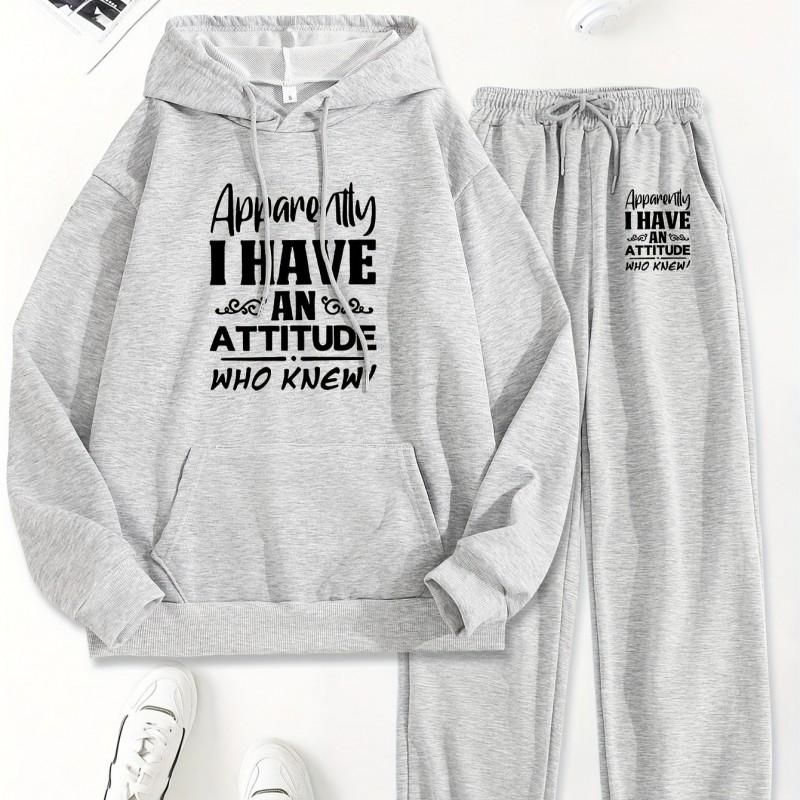 Mens Hoodie - Set Casual Streetwear 2-Piece Teens Young Adults