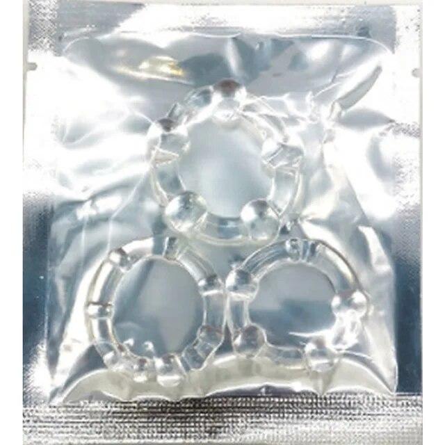 3PCS TEP Durable Penis Ring Adult Men Ejaculation Delay Doughnut Cock Rubber Rings Penis Enlargement Sex Toys for Male Sex