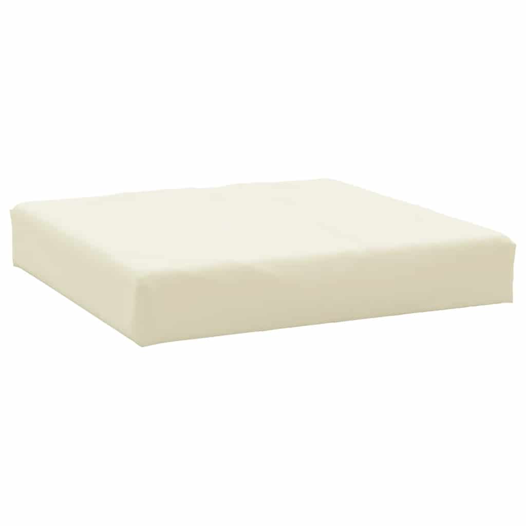 2 Piece Pallet Cushion Set Cream White Oxford Fabric
