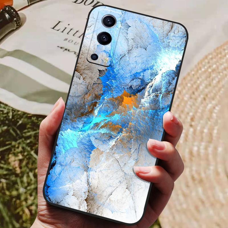 For Coque Vivo Y72 5G Case Silicon Back Cover Phone Case For Vivo Y72 5G Cases Soft Bumper Funda for Vivo Y 72 5G 6.58" Shells