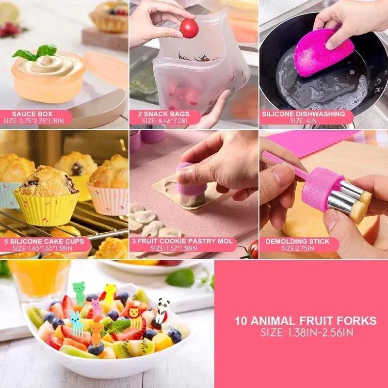 Lunch Box Bento Box Lunch Containers for Adult/Kid/Toddler 4 Compartment Bento Lunch Box Microwave Dishwasher Freezer Safe