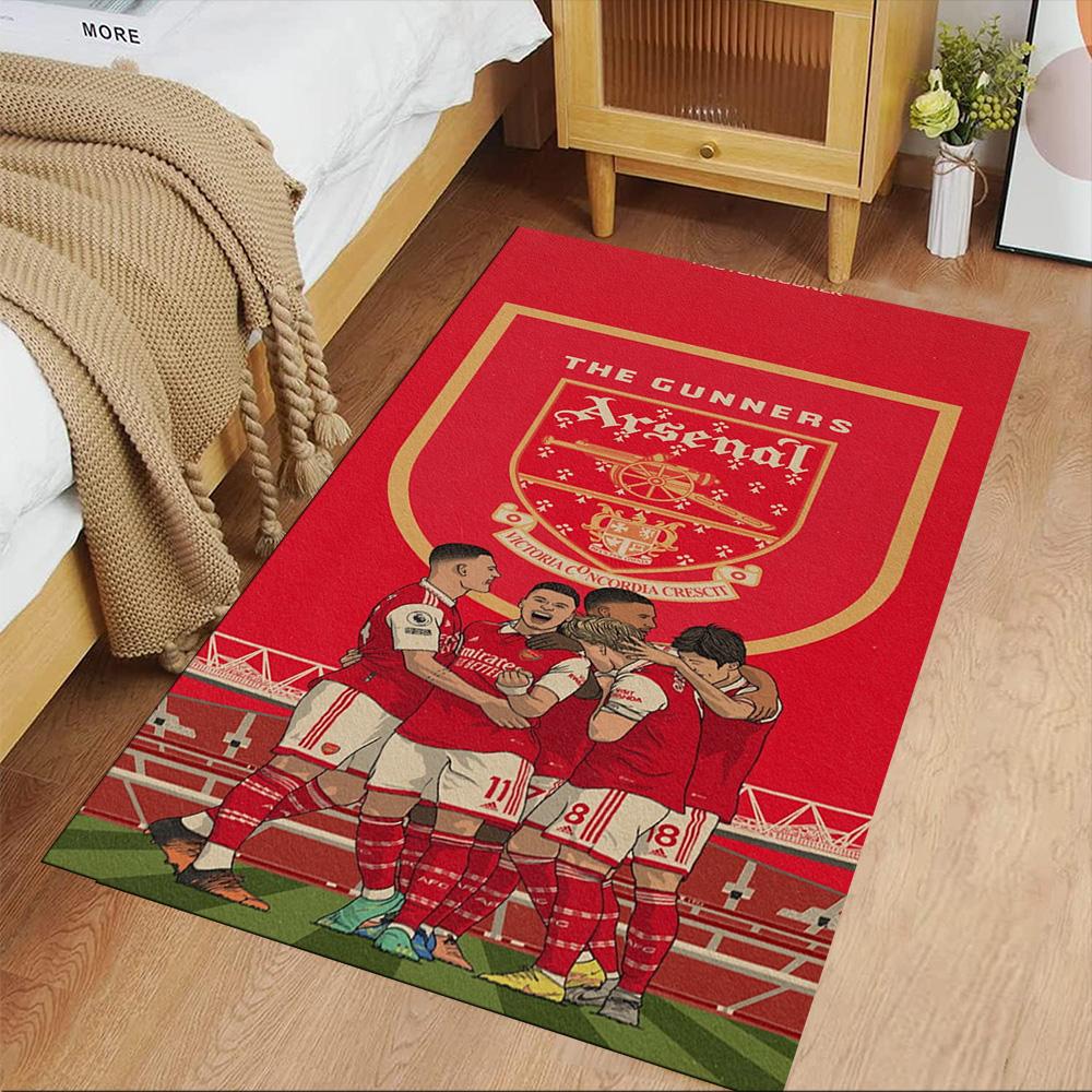 Arsenal Football Player Area Rug Perfect for Dormitory Study Room Outdoor Decorate Room Anti-slip Rug Anime Office Decor