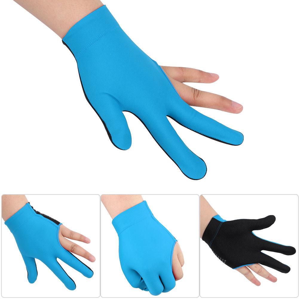 Snooker Billiard Cue Glove Unisex Snooker Billiard Cue Glove Pool Left Hand Open Three Finger Gloves