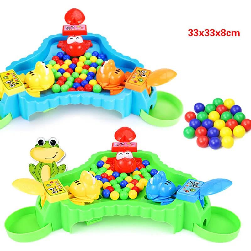 Greedy Frog Eating Bean Toy Frog Snatching Bean Children's Interactive Puzzle Toy Party Game Colorful Beads Children's Toy Adult