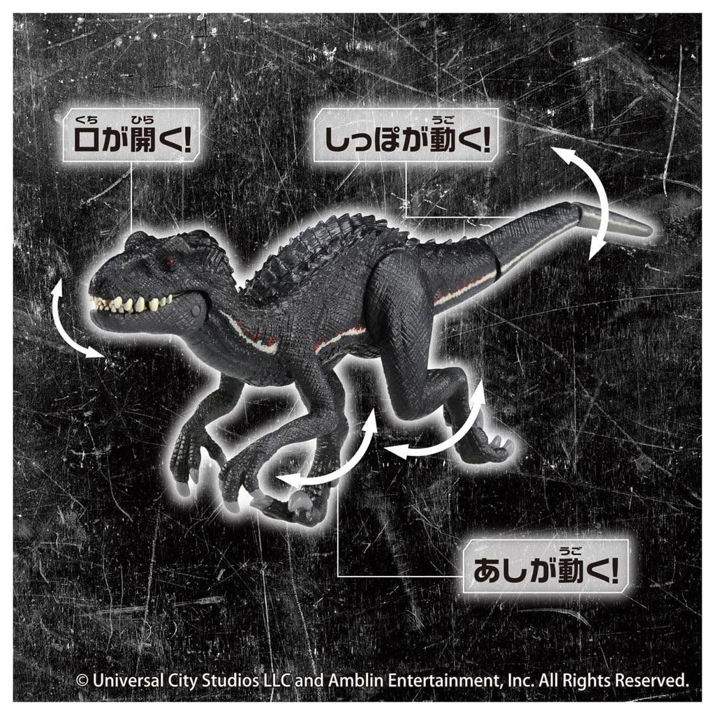 Takara Tomy Ania Jurassic World Indoraptor Ania Battle Animal Dinosaur Toy for ages 3 and up (with Card)