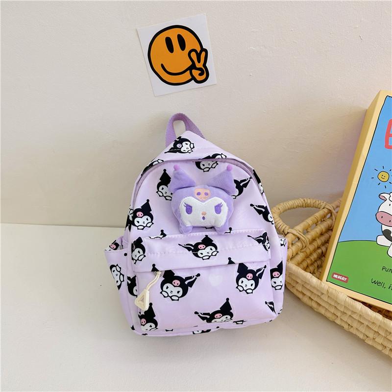 Melody Kids Backpack With Breathable Nylon Material And Cute Animal Pattern For Elementary School