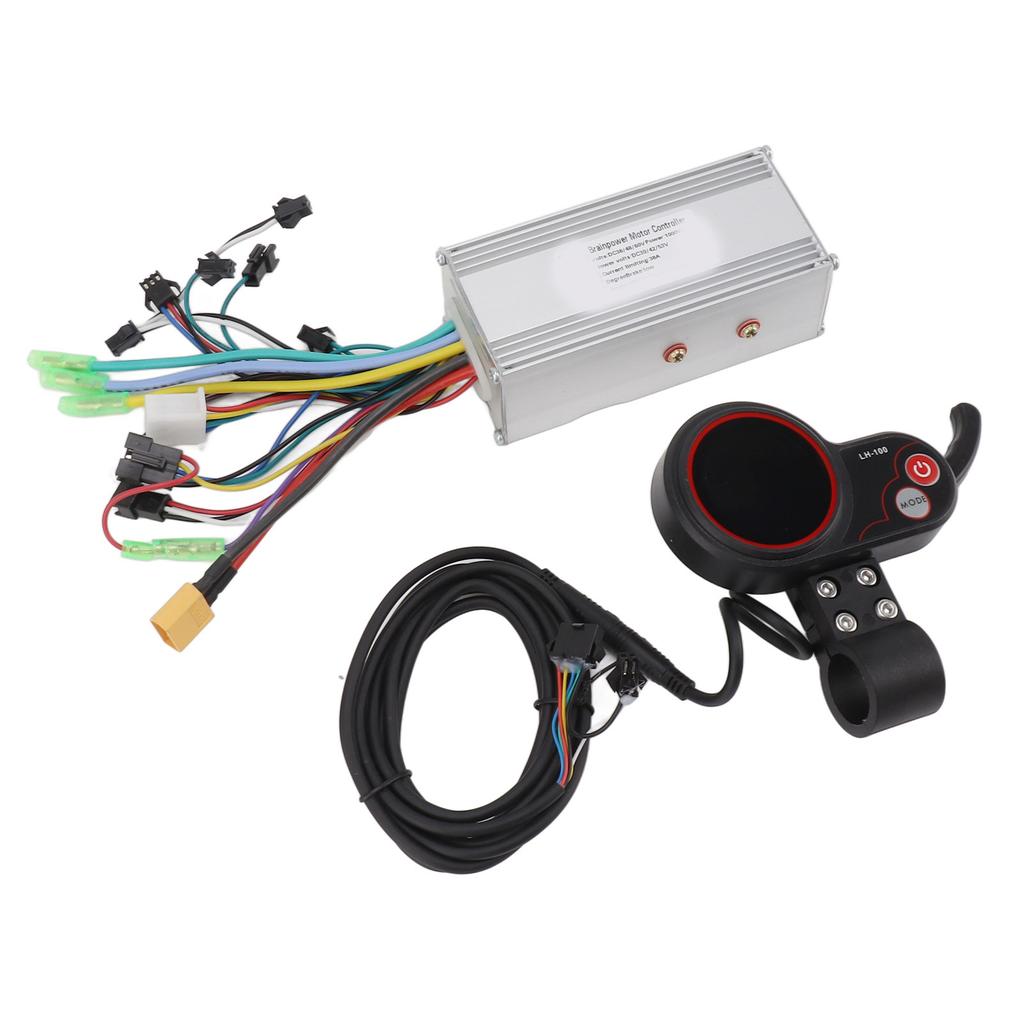 36V 48V 60V 1000W 38A Sine Wave 3 Mode Brushless Motor Controller Kit LH100 Electric Scooter Thumb Throttle Panel