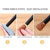 8Pcs Chair Leg Cover Floor Protector with Felt Pad Clear Noise Reduction Scratch Protection Round Square Hardwood Tile Floor Furniture Feet Cover Kit