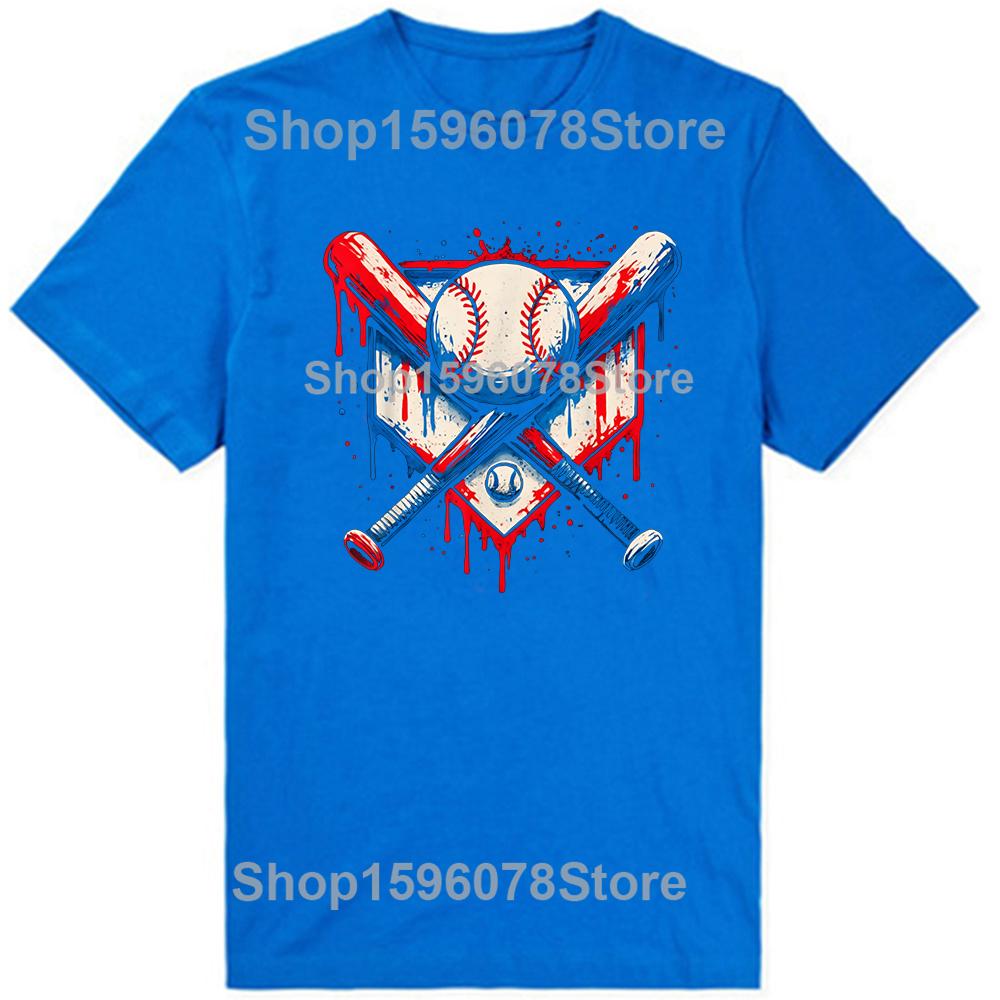 Lustiges Baseball Klassisches T-Shirt Sommer Männer Frauen Kleidung Mode T-Shirts Baumwolle Kurzarm Übergroß Locker T-Shirt Oberteile