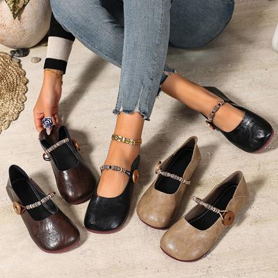 Damen flache Schuhe Bequeme weiche Leder Loafer Mary Jane flache Schuhe Damen Frühling Sommer Neue Sneaker Damen Freizeit Vintage Schuhe