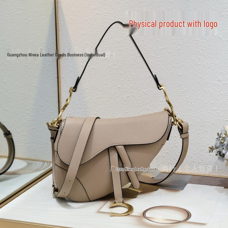 Women's Crossbody Saddle Bag with Vintage Floral Embroidery
