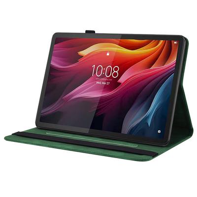 Für Lenovo Tab K11 Gen 2/Idea Tab/Xiaoxin Pad 11 2025 Hülle Schmetterlingsblumen-Prägung PU-Leder Tablet-Abdeckung mit Kartenfächern