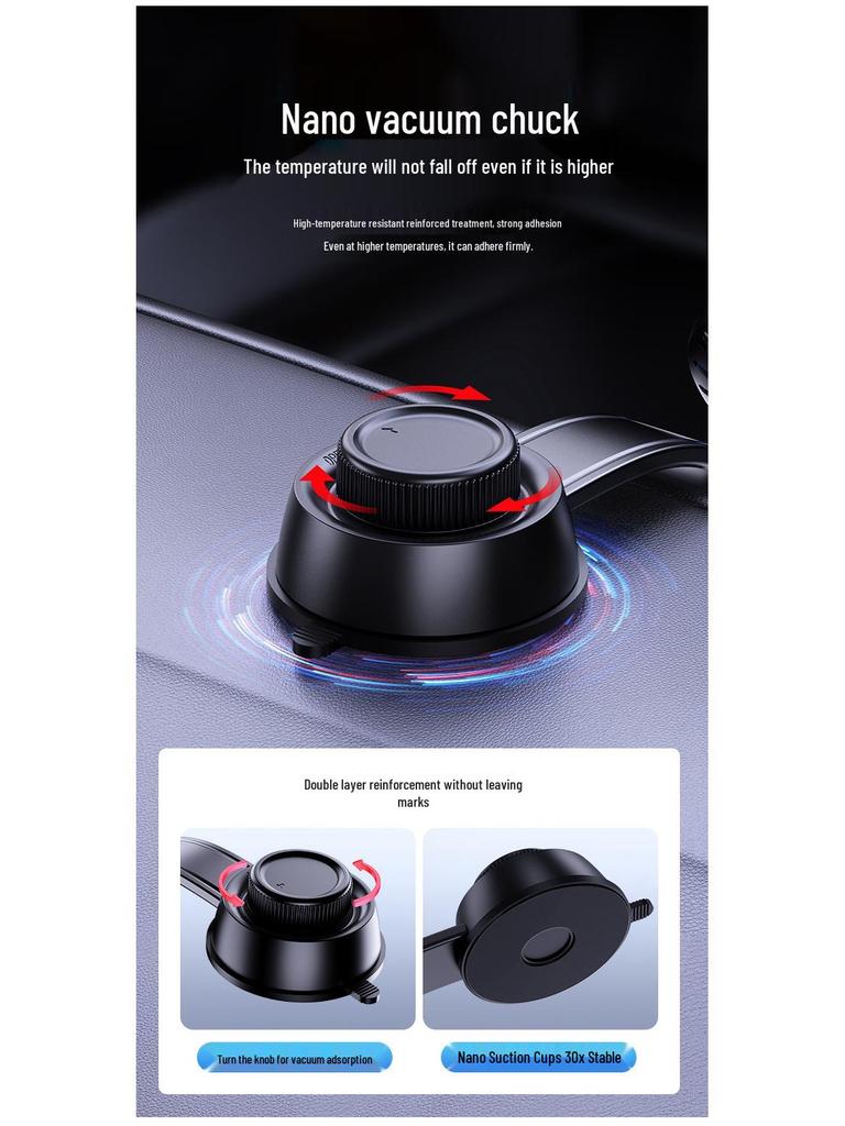 Magnetic Car Phone Holder with 15W Wireless Fast Charging & Cooling