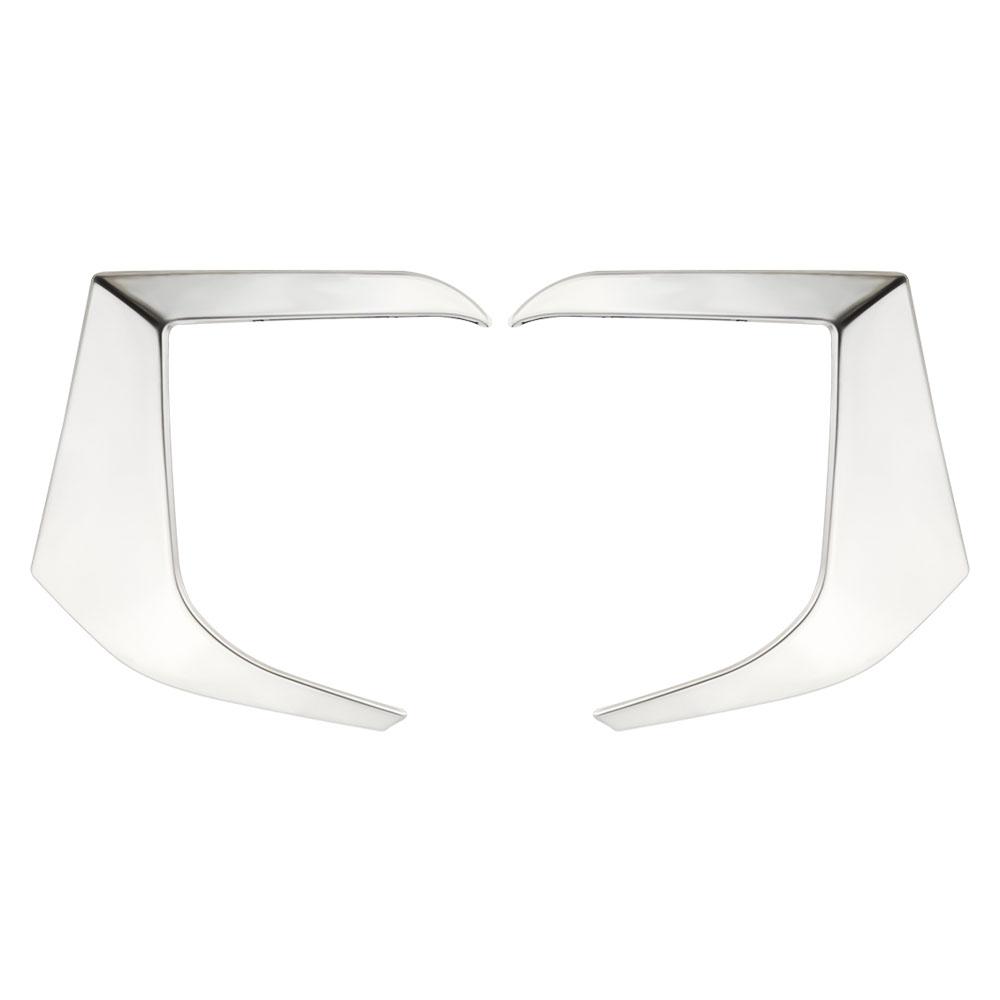 For Peugeot 2008 2019-2023 E2008 2020-2022 Fog Light Trim 2Pcs Front Fog Lamp Decoration Sticker Cover Styling Accessories