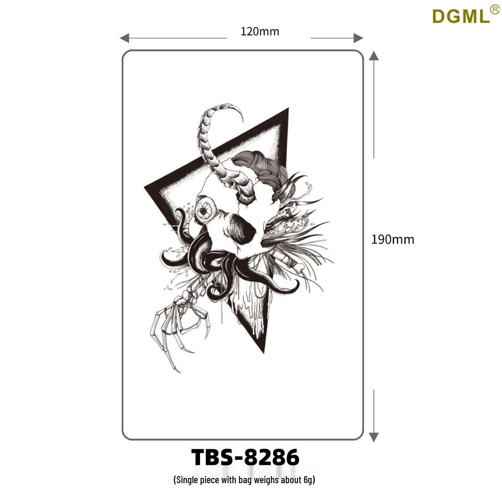 Fresh Style Waterproof Flower & Cartoon Tattoo Stickers for Arm