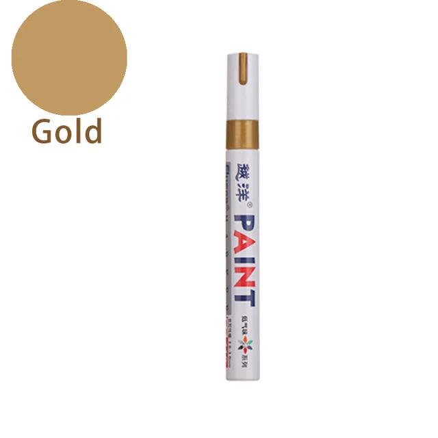 12 Color White Waterproof Rubber Permanent Paint Marker Pen Car Tyre Tread Environmental Tire Painting