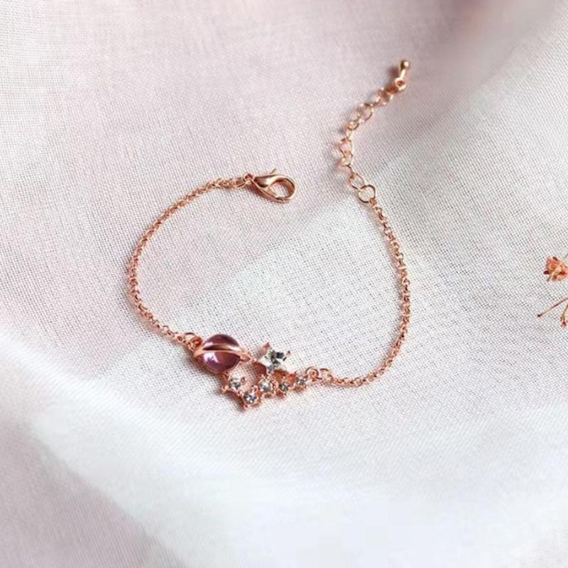 Brățară coreeană Blue Planet pentru studenți, trei studenți, prieteni, cupluri, Meteor Star, brățară artizanală, bijuterii, cadouri de prietenie