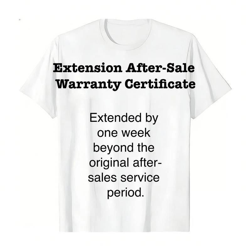 Trendy T-Shirt After-Sale Warranty Certificate PLK0096 XL