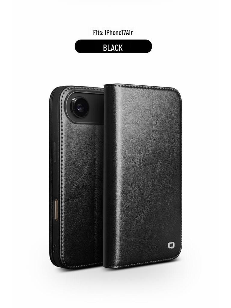 Chali iPhone 17 Pro Max Leather Flip Cover with Stand & Card Slots - Full Coverage Protective Case