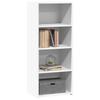 Highboard Weiß 50x41x124 cm Spanplatte