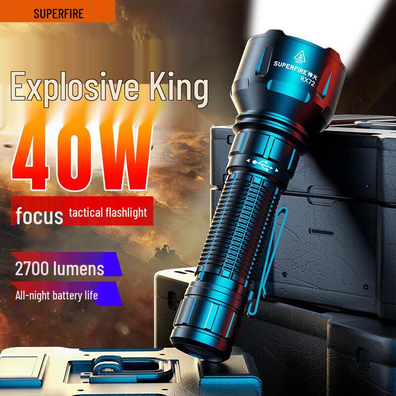 SupFire High-Power Rechargeable LED Flashlight