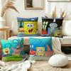 Anime SSpongeBobes Cute Pillow Cushion Cover Pillowcase Living Room Sofa Home Decor Customized