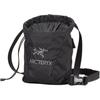 2L Torba Outdoor Jednokolorowa z Logo Marki Torby Unisex Czarny X000007827-BLACK