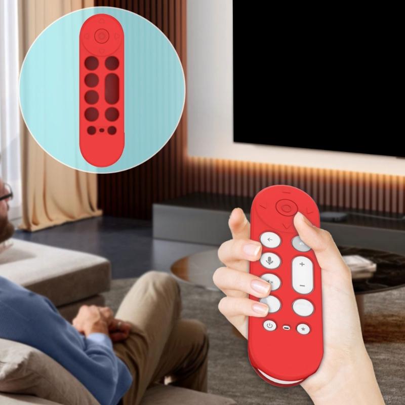 AntiSlip Silicone Cover for TV Streamer (4K) 2024 Remote Durability Sleeve Easy to Clean Against Scratches Covers