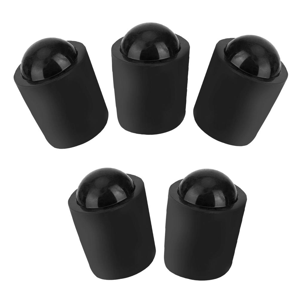 

Pool Cue Protective Cover Set 5pcs Rubber Bumper Sleeve for Snooker and Billiard Cues High Quality Accessories чёрный