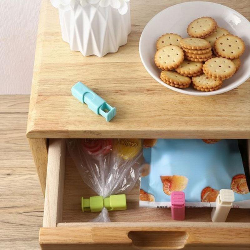 3pcs/set Portable Bread Snack Bag Sealer Kitchen Storage Food Sealing Bag Clips Mini Vacuum Sealing Clamp Kitchen Accessories