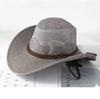 Cowboy Hat With Mesh Breathable Cotton Linen For Sun Sun Protection
