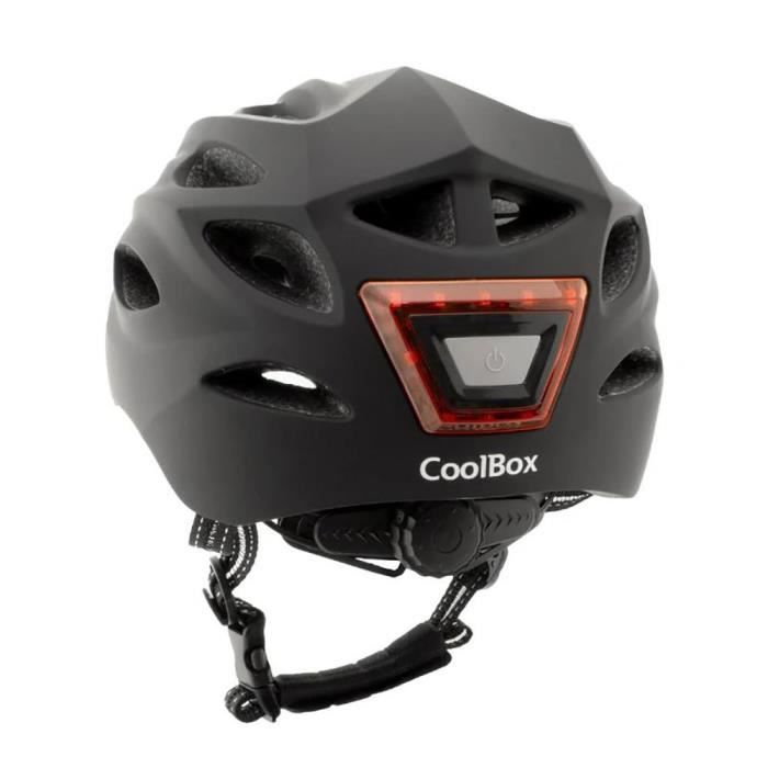 Casque - Coolbox - Coo-Casc02-L - LED avant et arrière - Réglable - Mousse EPS et Polycarbonate