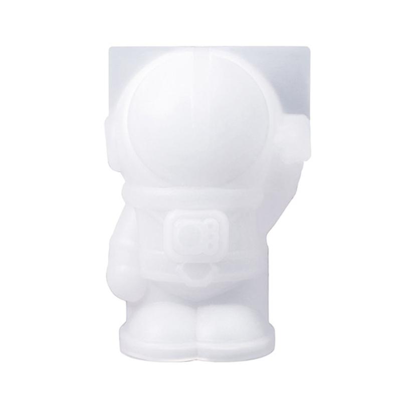 Astronaut Shaped Keychain Casting Silicone Mold Astronaut Molds Keychain Molds For Epoxy Resin With Hole